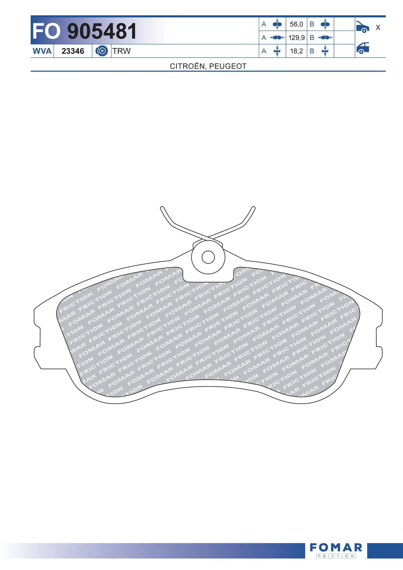 Brake Pad Set, disc brake